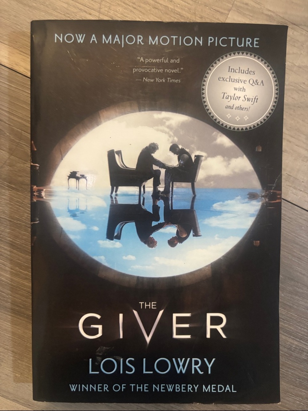 The Giver by Lois Lowry — Black & Blue Paperback